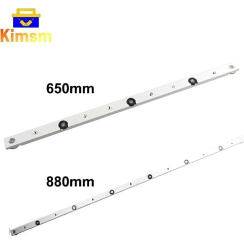 650/880mm Miter Bar Slider Aluminium Alloy Sliders With Ring For T-track For Woodworking Workbench With 2.5mm Allen Key DIY Tool