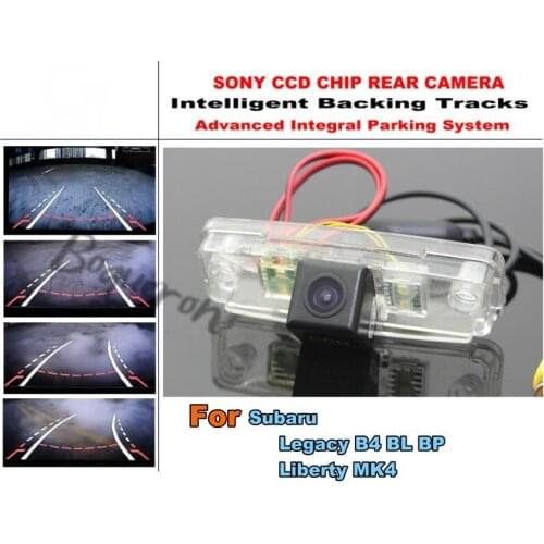For Subaru Legacy / Liberty Hatchback Smart Tracks Chip Camera / HD CCD Intelligent Dynamic Parking Car Rear View Camera