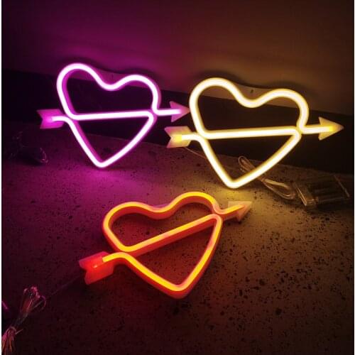 Wholesale Bright Neon Night Light Sign Wall Art Night Lights For Adults Room Wedding Party Lights Lighting Romantic Love