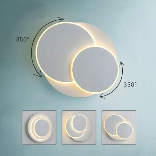 18W LED Wall Lamps 350 degree rotation Bedroom Beside Reading Wall Lights Indoor Living Room Corridor Hotel Lighting ZM107