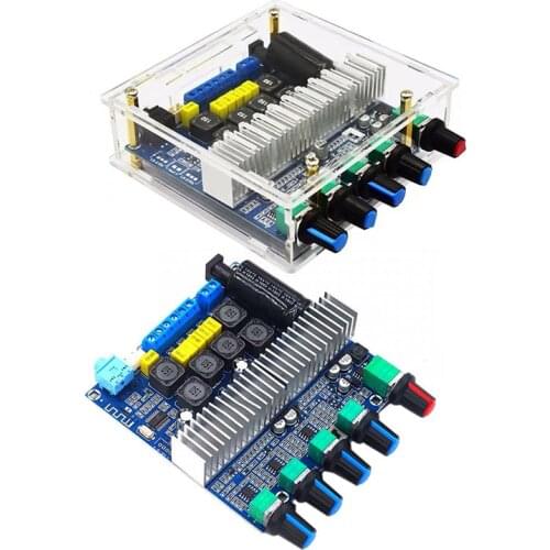 TPA3116 Bluetooth 5.0 Stereo Subwoofer Amplifier Board 2.1 Channel 2X50W+100W Bass AMP Home HIFI Audio Amplifier Board
