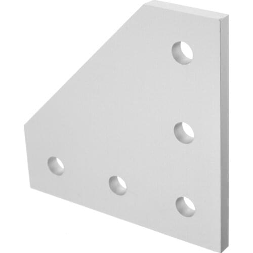 High Hardness 2020 Type Joint Board Corner Angle Bracket 5 Hole 90 Degree For 2020 Aluminum Profile