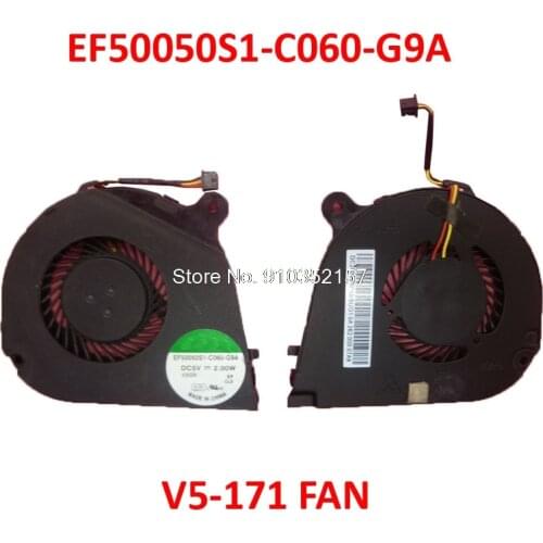 Laptop CPU FAN For Acer For Aspire V5-131 V5-171 AS One 756 DFS400705FUOT EF50050S1-C060-G9A DC 5V 0.5A DC28000BPS0