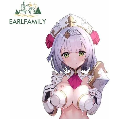 EARLFAMILY 13cm for Genshin Impact Car Fine Stickers Waterproof Decal Vinyl Material Scratch-Proof Suitable for JDM RV