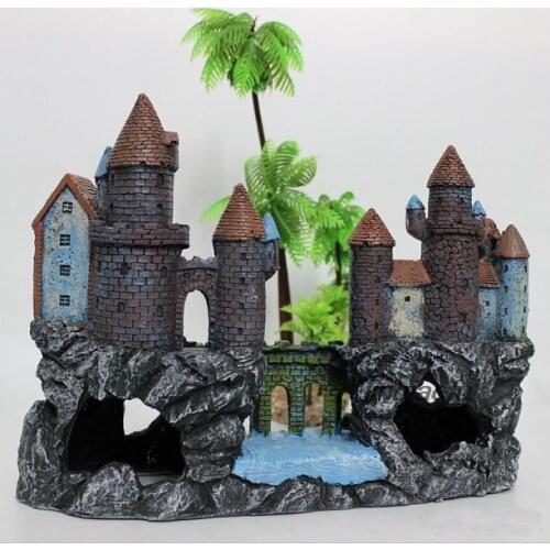 Western-style castle fish tank landscape decoration aquarium decoration