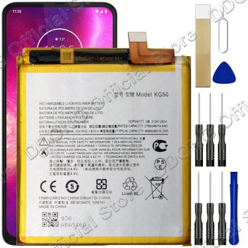 KG50 Battery For Motorola One Hyper XT2027-1 Battery Replacement Repair Part With Tools
