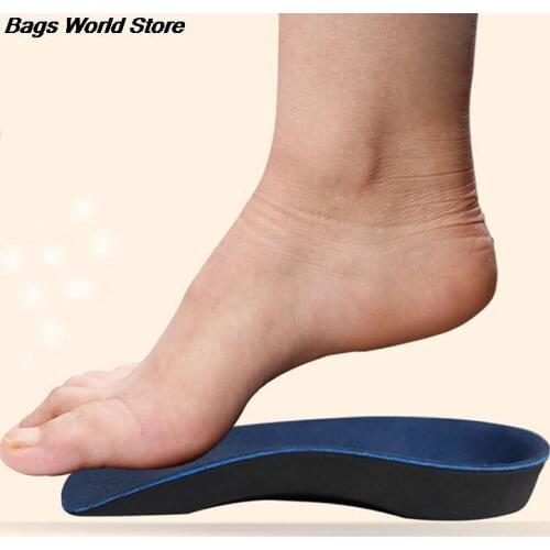 1 Pair EVA Flat Foot Orthotics Arch Support Half Shoe Pad Orthopedic Insoles Foot Care for Men and Women