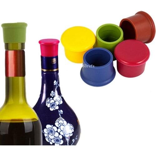 1000 pcs Wine Stopper Soft Silicone Bottle Stopper for Wine Plug Sealed Bottle Cap for Beer Soda Drinks Kitchen Gadget