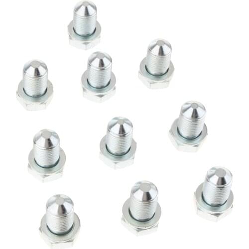 10x M14x1.5 Colorful Magnetic Oil Drain Plug Gasket Bolt Nut Fit for Audi VW