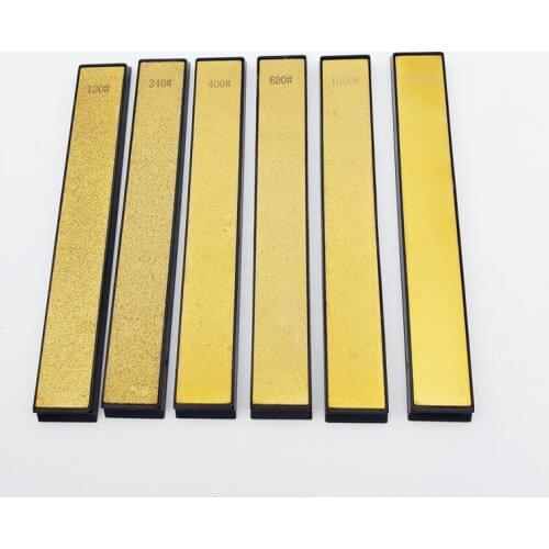 120 240 400 600 1000 1600Grit 6pcs Titanium Diamond Sharpening Stones For Kitchen Knife Sharpener Sharpening System