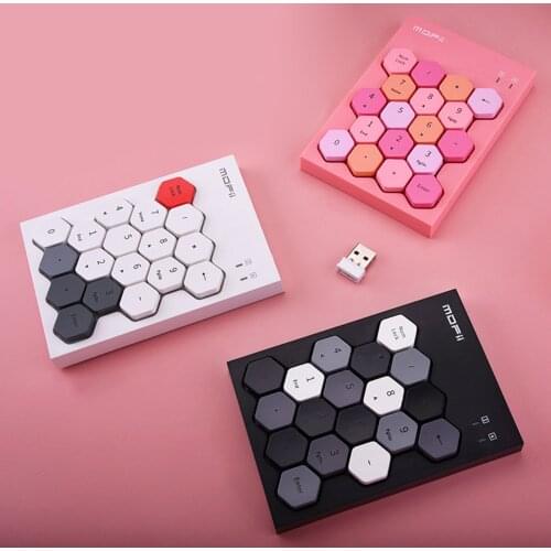 2.4G Wireless Numeric Keypad 18Keys Portable Number Numpad for Laptop Notebook, Desktop