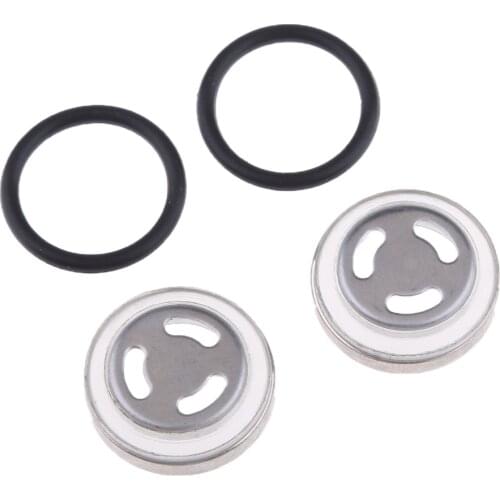 2 Set 18mm Motorbike Sight Len Mirror Seal Gaskets Fits for Brake Master Cylinder Reservoir
