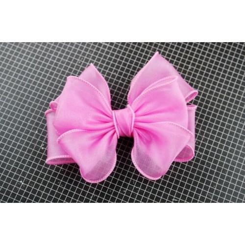 4.7" Large Lace Hairbow Orange Lace Hair Bow For Hair Clip And Girls Hair Accessories Hairpins Shoes Accessories 36pcs/lot