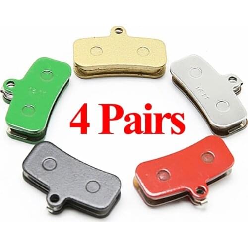 4 Pair (8pcs) Resin/Ceramics/Metal MTB Bike Disc Brake Pads Bicyle Parts For SHIMANO SAINT M810/M820 ZEE BR-M640 For BENGAL