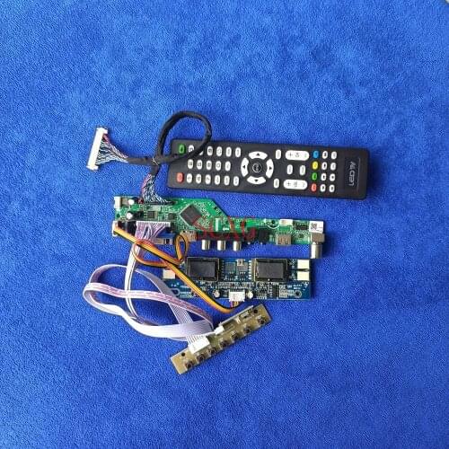 4CCFL kit AV VGA USB HDMI-compatible 30Pin LVDS Fit LM230WF1-TLA3/TLE1 LM230WF2-SLA1/SLB1 Analog LCD screen drive card 1920*1080