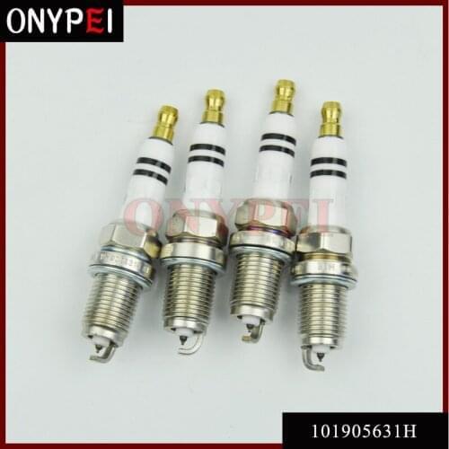 4pcs/lot Platinum Spark Plug 101905631H 0241245666 For Beetle CC Eos Golf Jetta A4 A5 Q3