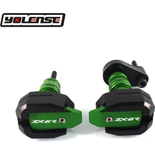 Motorcycle Aluminum Left and Right Frame Slider Anti Crash Protector For KAWASAKI NINJA ZX-6R ZX6R ZX 6R 2005 2006 2007 2008