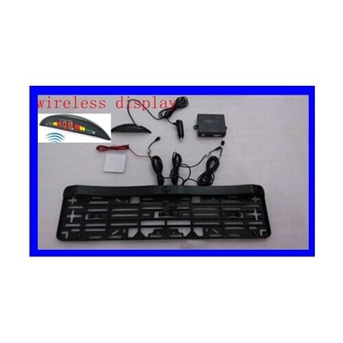 Automobiles License Plate parking rear sensor on Registration Plate Holder led display wireless 2 sensor parking auto Exterior