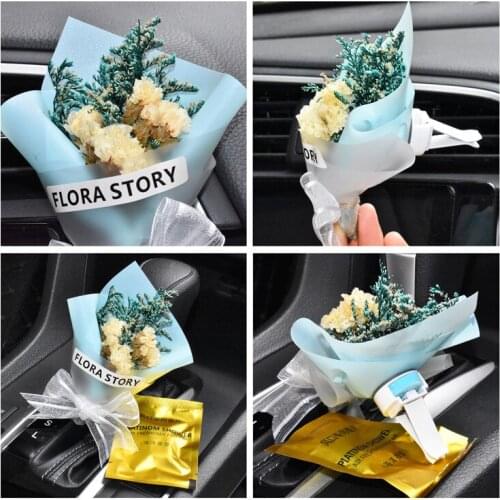 Car Perfume Car Air Freshener Car Flavoring Interior Car Accessories Flower Ornaments Car Perfume Women Flavoring For Car Goods