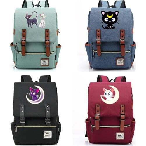 B3806 Cute Sailor Costume Pretty Girl Buckle Children School bag Teenagers Student Schoolbags Women Bagpack Men Backpack