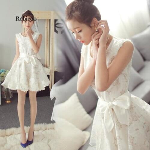 Bandage Dress Real Hot Sale Cute Tank Robe Summer Styles Korean Dresses, Ladylike Lace Anza Princess Tutu Sweet Temperament