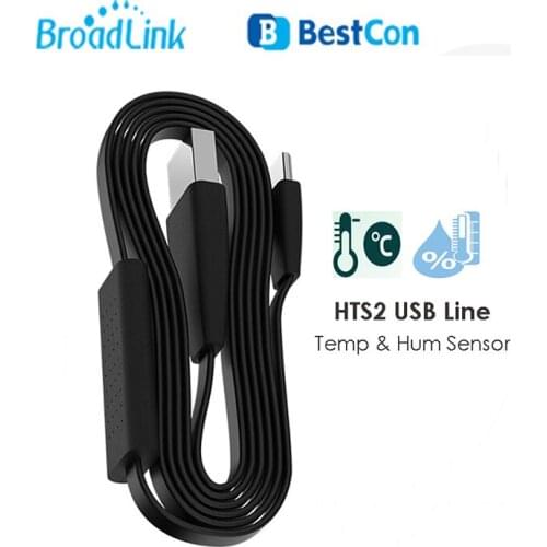 Broadlink HTS2 USB Port Tempetature Humidity Sensor Detector Work With For RM4 Pro/RM4 Mini Smart Remote
