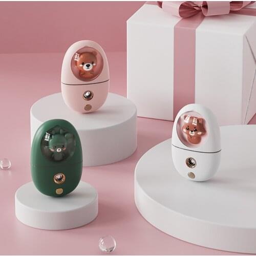 Face Spray Bottle Cute Pet Nano Mister Facial Steamer Hydrating Moisturizing Skin Care Tools Spa Beauty Equipment Rechargeable