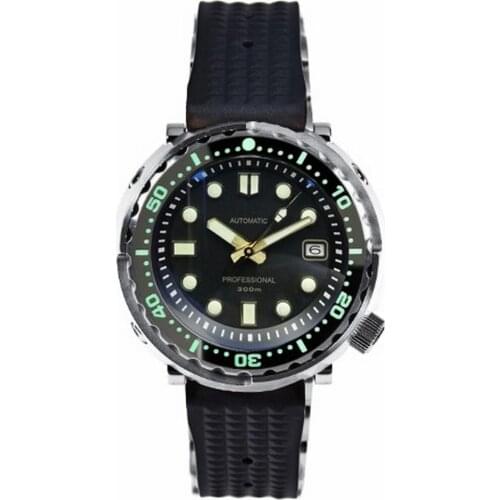 PROXIMA dive watch for men,mens automatic watches tuna sport wristwatch 300m waterproof Switzerland C3 luminous clock sapphire