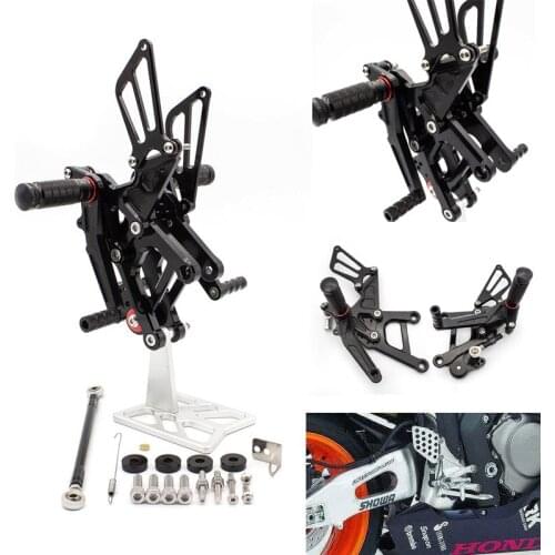 CNC Del Motociclo Pedane Regolabili Posteriori Set Spina Del Piede For Honda CBR CBR125 CBR150 150 125 2011-2015