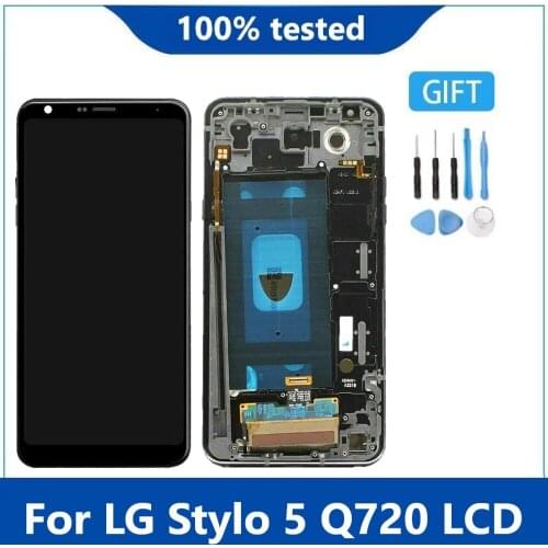 For LG Stylo 5 Q720 LM-Q720CS Q720QM6 Q720MS Q720TSW Q720QM LCD Display Touch Screen Digitizer For LG Stylo 5+ Q720AM Q720QM5