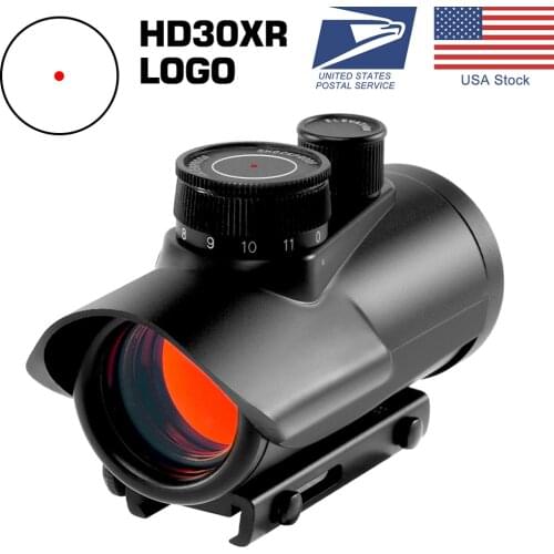 1x30 Hunting Holographic Red Dot Sight with 11 Brightness Adjustment fit 11mm & 20mm Rail Mount for Airsoft