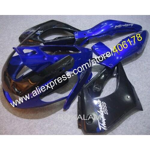Customized 97-07 YZF1000R Motofairing For Yamaha YZF 1000R Thunderace 1997-2007 Blue Black Sport Bike Fairings