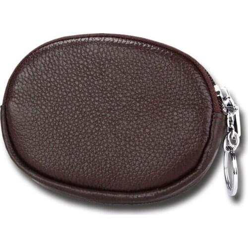 11 Colors Oval Shape Cowhide Coin purse 2021 New Small Womens purse leather Hotsale Girls kawaii bag Mini Wallet for coins