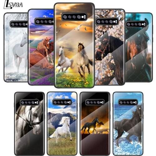 Beautiful Hors Art For Samsung Galaxy S21 Ultra Plus 5G M51 M31 M21 Tempered Glass Cover Shell Luxury Phone Case