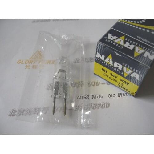 NARVA 55244 HLL 24V 50W GY6.35-15 bulb,Sugical light operation room light,24V 50W halogen lamp
