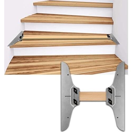 Stainless steel Stair Tread Template Set Replacement Template Steps Risers Clamp Plates Hand Tool