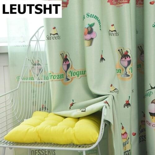 New Cartoo NCurtains for Kids Bedroom Printing Curtain Single-sided Light Printing Process Shade Curtain for Living Room