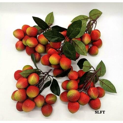Festive Kitchen home hotel supermarket cafe bar Shop Store decor faux plastic Fake fruit Artificial Simulation litchi strawberry