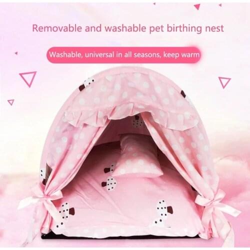 Pet Supplies Removable And Washable Semi-enclosed Dog House Cat House Ventilated Pet House In Summer