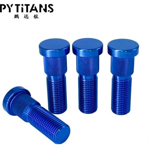 Factory directly sale TC4 titanium alloy wheel bolt M14*1.5 wheel stud by PYTITANS