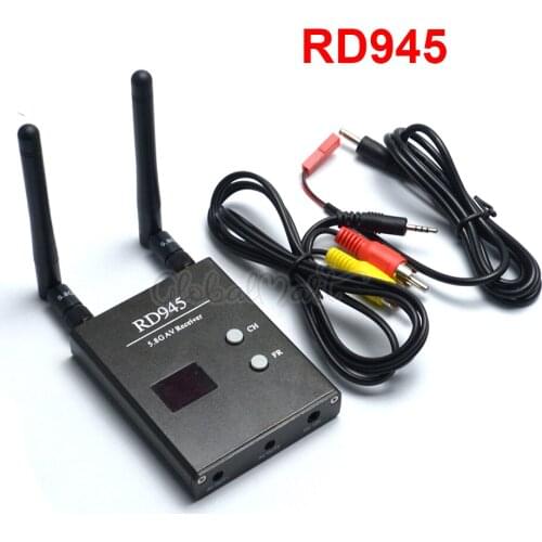 RD945 ISM 5.8GHz 48CH Wireless Dual Receive FPV Receiver With A/V and Power Cables For FPV Multicopter RC Toys Part