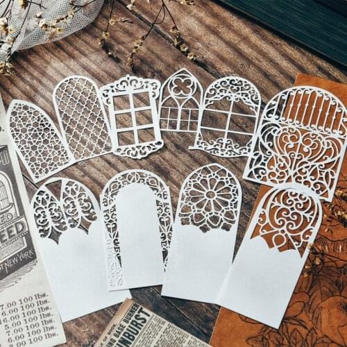 Handmade Lace Paper Fairy Material Background Junk Journal Diary Planner Scrapbooking Decorative DIY Craft Paper