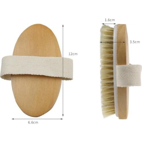 Bath Body Brush – Natural Bristle Shower Brushes – Improves Blood