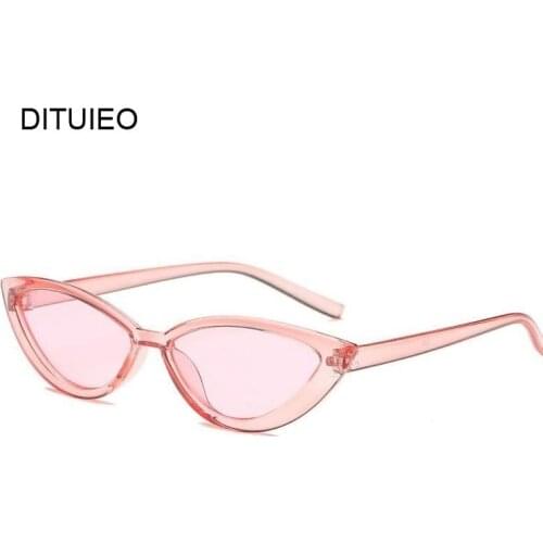 Cute Sexy Retro Cat Eye Sunglasses Women Small Black Transparent Pink 2019 Triangle Vintage Cheap Sun Glasses Red Female Uv400