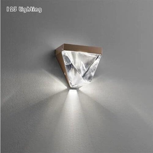 Modern Gold/Black Metal Crystal LED Wall Lamp Bedside Stair Bathroom Wall Sconce Night Atmosphere Wall light Surface Mount