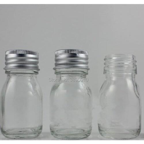 30g Glass Cream Jar With aluminum Cap, Beauty Skin Care Cream Bottle ,Empty Cosmetic Container F661