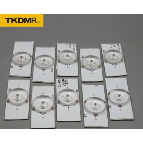 TKDMR 2 pack x Led Strips 6v Bulbs Diodes 32-65 inch Tv Optical Lens Fliter Backlight w/ cable Double-side Tape 10pcs/pack