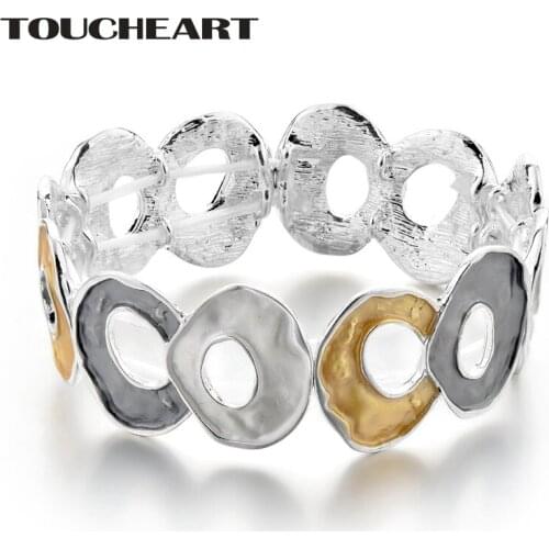 TOUCHEART Handmade Zinc Alloy Bangle Spiral Shaped Crystal Bracelet for Woman Bracelets Bangles custom charm Bracelet SBR170140