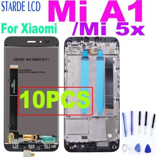10PCS 5.5 Inch LCD For Xiaomi Mi A1 MiA1 MA1 5X M5X LCD Display Touch Screen for Mi 5x LCD Touch Digitizer Assembly Parts