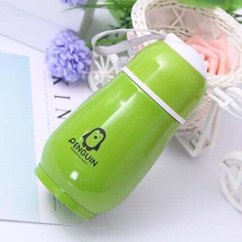 Cartoon Penguin Thermos 304 Stainless Steel Inner Thermos Cup Portable Cartoon Childrens Warm Water Cup Kawaii Coffee Cup 1pc